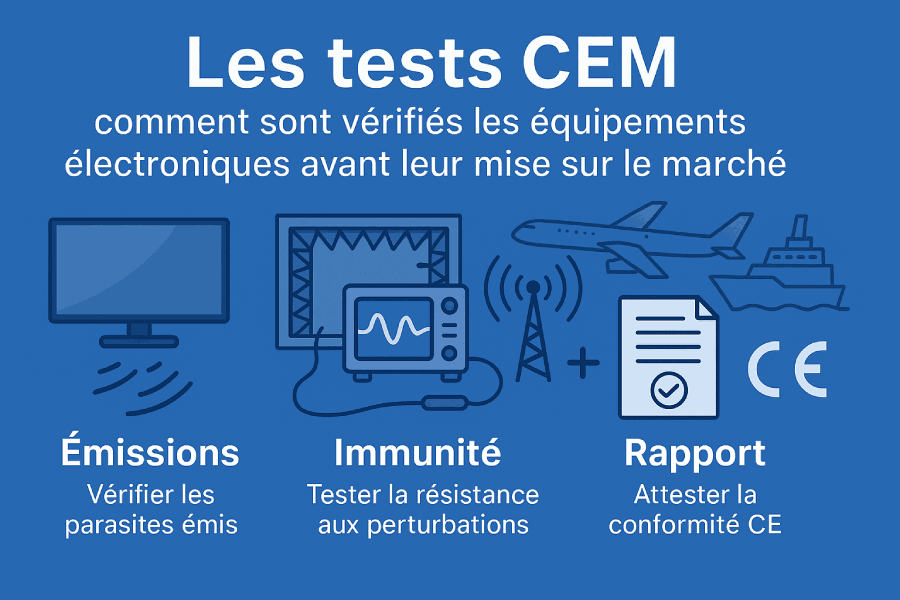 Les tests CEM : comment sont vérifiés les équipements électroniques avant leur mise sur le marché